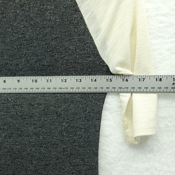 Lularoe Women's Julia Simply Comfortable Gray Cream Raglan Sleeve Dress XXS - Picture 8 of 10